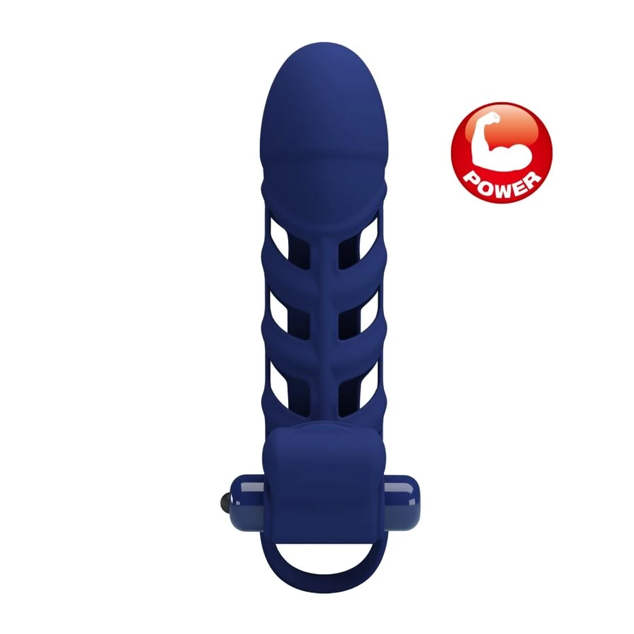 PRETTY LOVE - ALTAF ANELLO VIBRATORE CON GUAINA IN SILICONE BLU